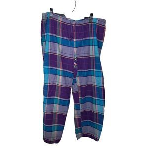Life Is Good Women's Plaid Pajama Pants Purple Size XL